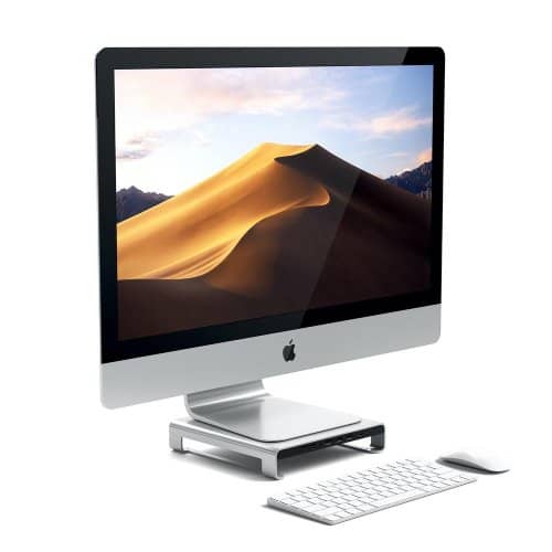 Satechi USB-C Aluminium Monitor Stand Hub for iMac (Silver) - Image 4