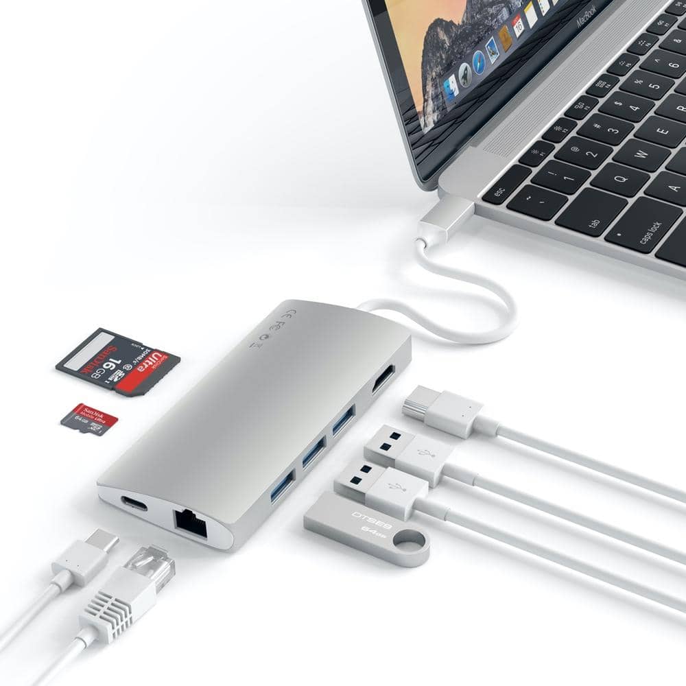 Satechi USB-C Multi-Port Adapter 4K HDMI w/ Ethernet V2 (Silver) - Image 5