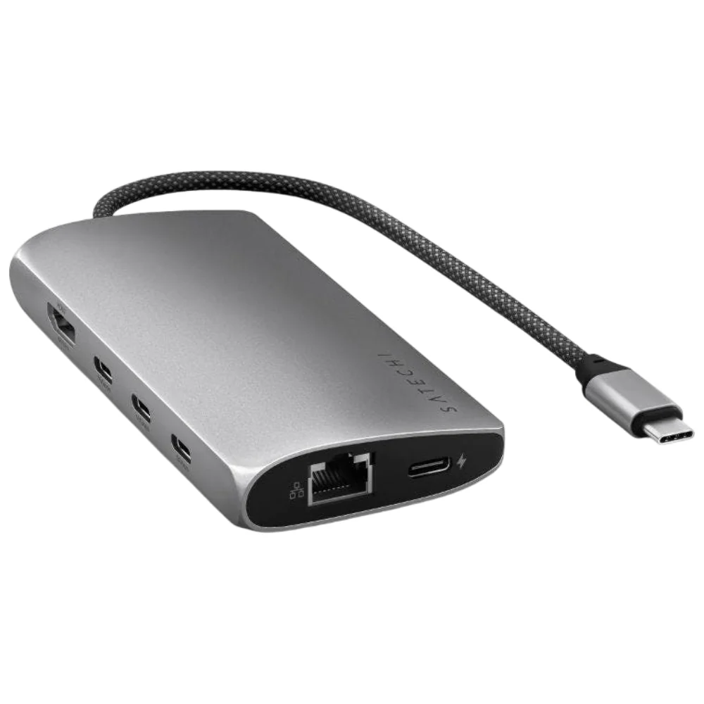 Satechi USB-C Multiport Adapter 8K with Ethernet V3 (Space Grey) - Image 4