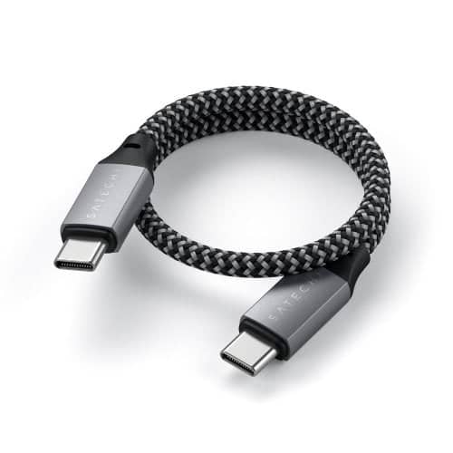 Satechi USB-C to USB-C Short Cable 25cm (Space Grey) - Image 3
