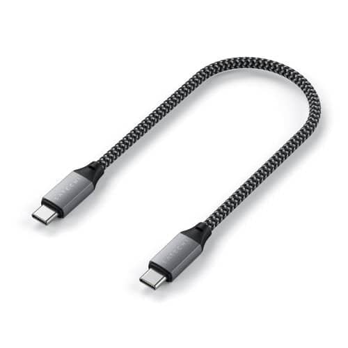 Satechi USB-C to USB-C Short Cable 25cm (Space Grey) - Image 4