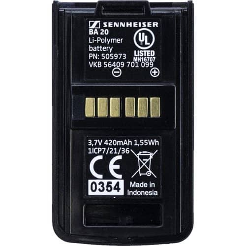 Sennheiser BA 20 Recharging Battery Pack for AVX EKP - Image 2