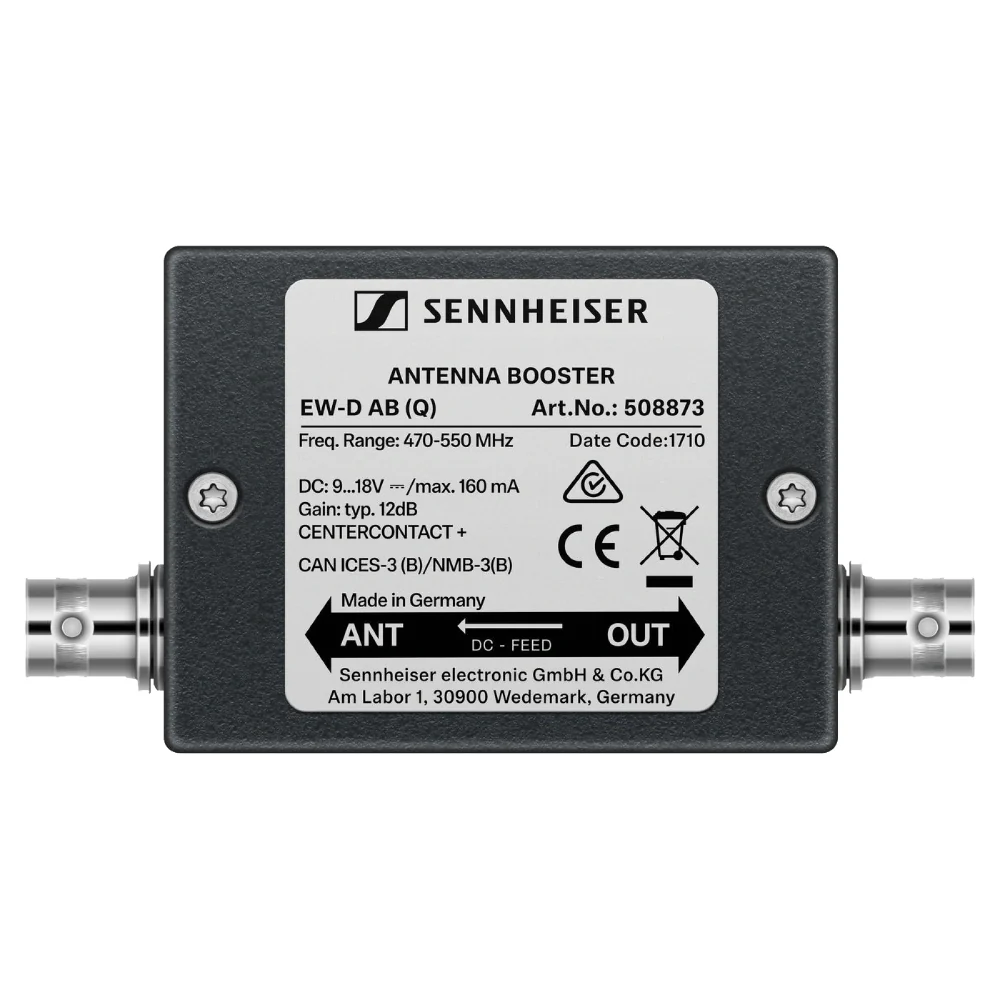 Sennheiser EW-D AB Inline Antenna Booster (R: 520 - 608 MHz) - Image 2