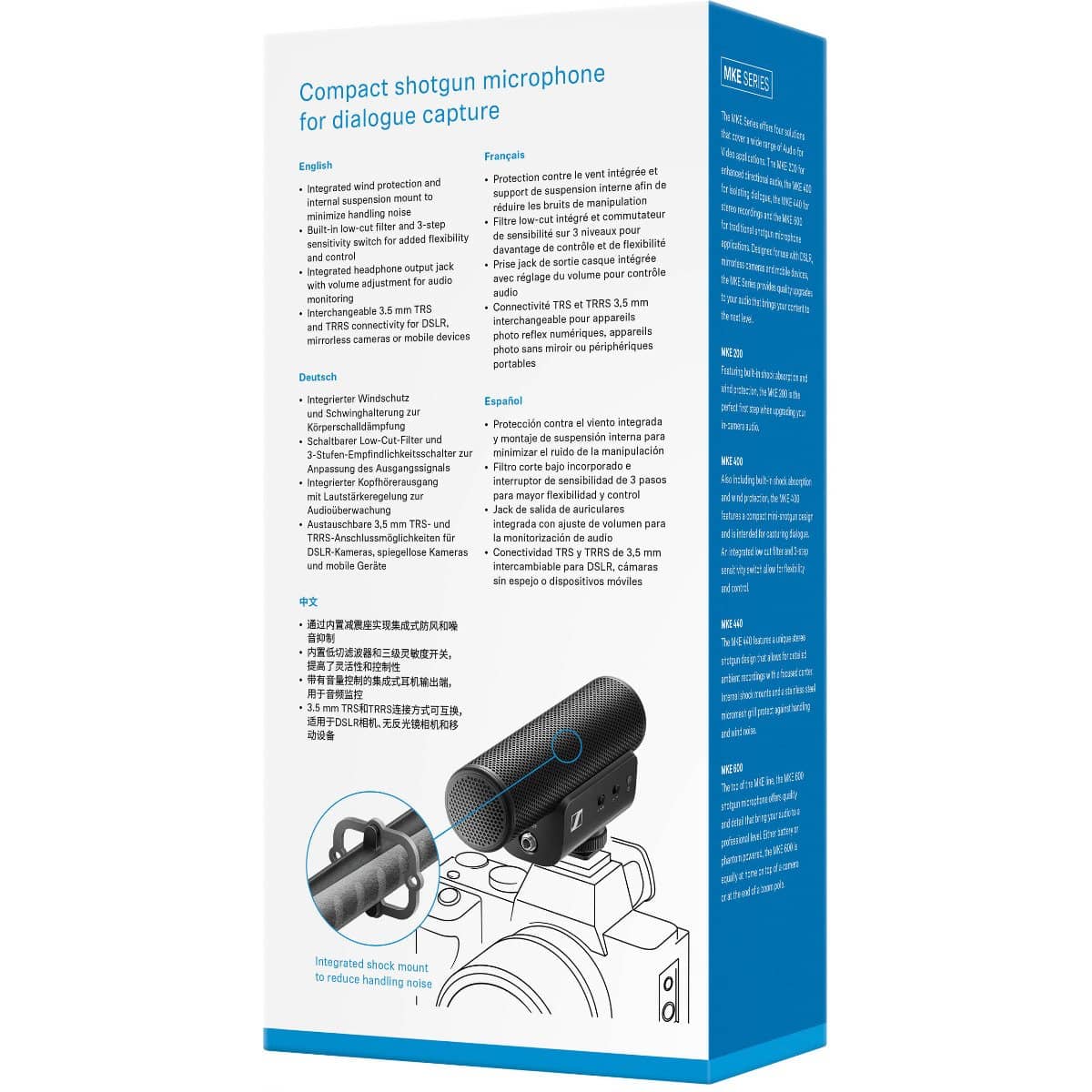 Sennheiser MKE 400 Camera-Mount Shotgun Microphone - Image 11