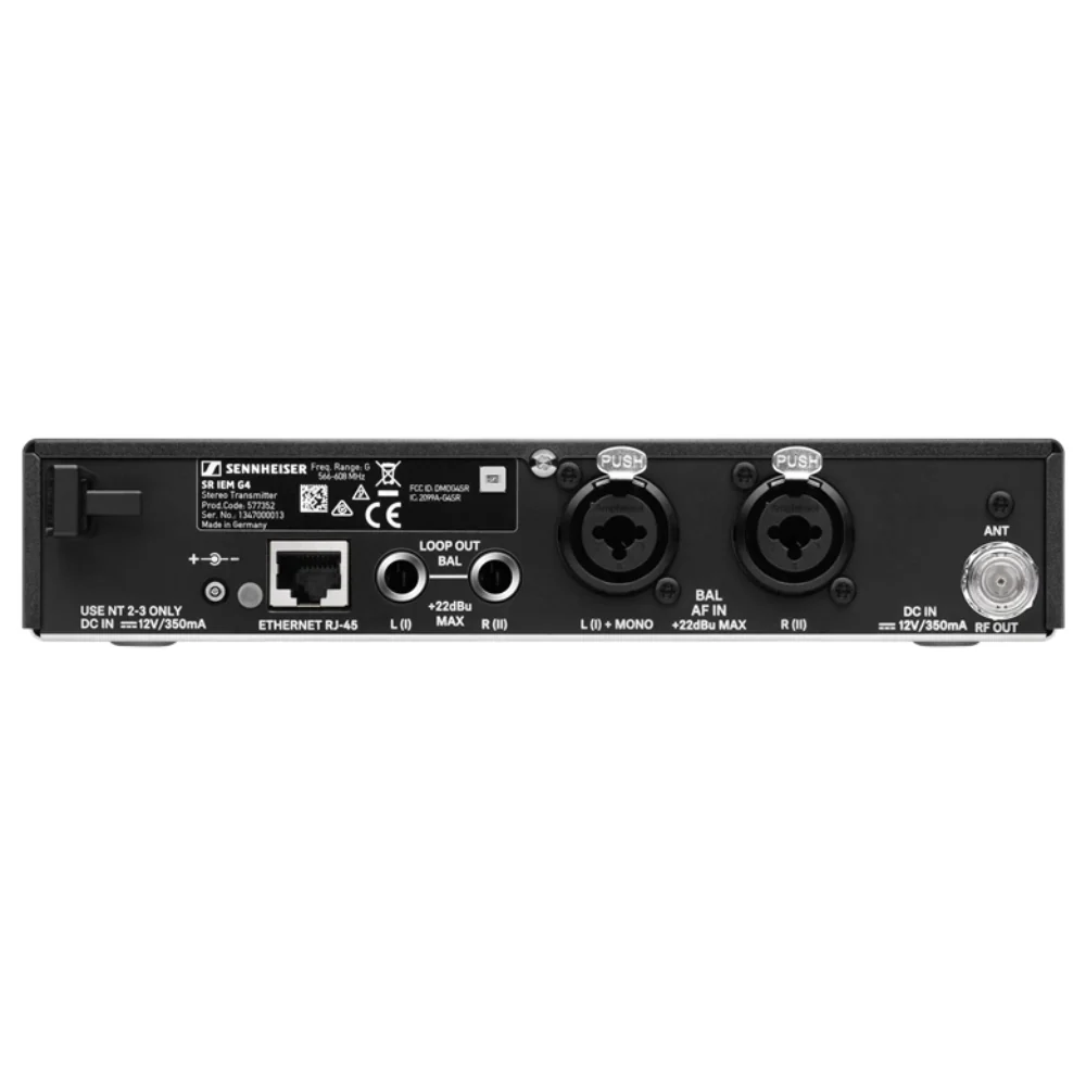 Sennheiser SR IEM G4 Stereo Transmitter (B: 626 - 668 MHz) - Image 3