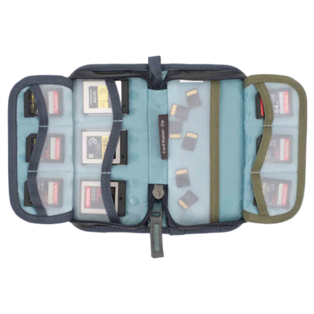 Shimoda Zip Card Wallet - Blue - Image 3