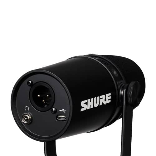 Shure Motiv MV7 Podcast Microphone w/ XLR, USB & Headphone Black - Image 3