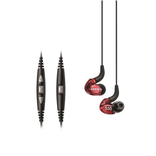 Shure Stereo In-ear Earphones, Sound Isolating, Red 3.5mm EAC46 - Image 2