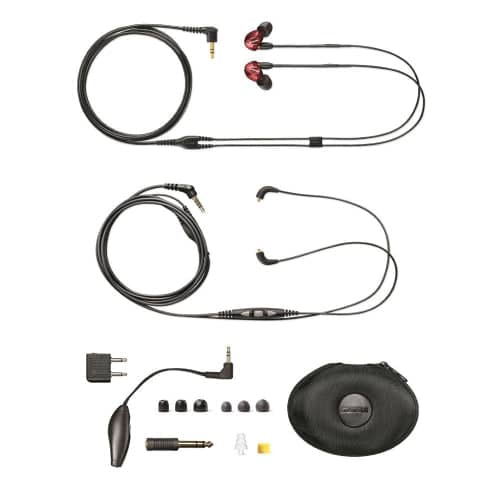 Shure Stereo In-ear Earphones, Sound Isolating, Red 3.5mm EAC46 - Image 3