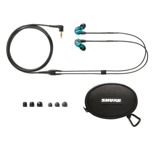 Shure Stereo In-ear Translucent Blue Sound Isolating Earphones, Special Edition Packaging - Image 2