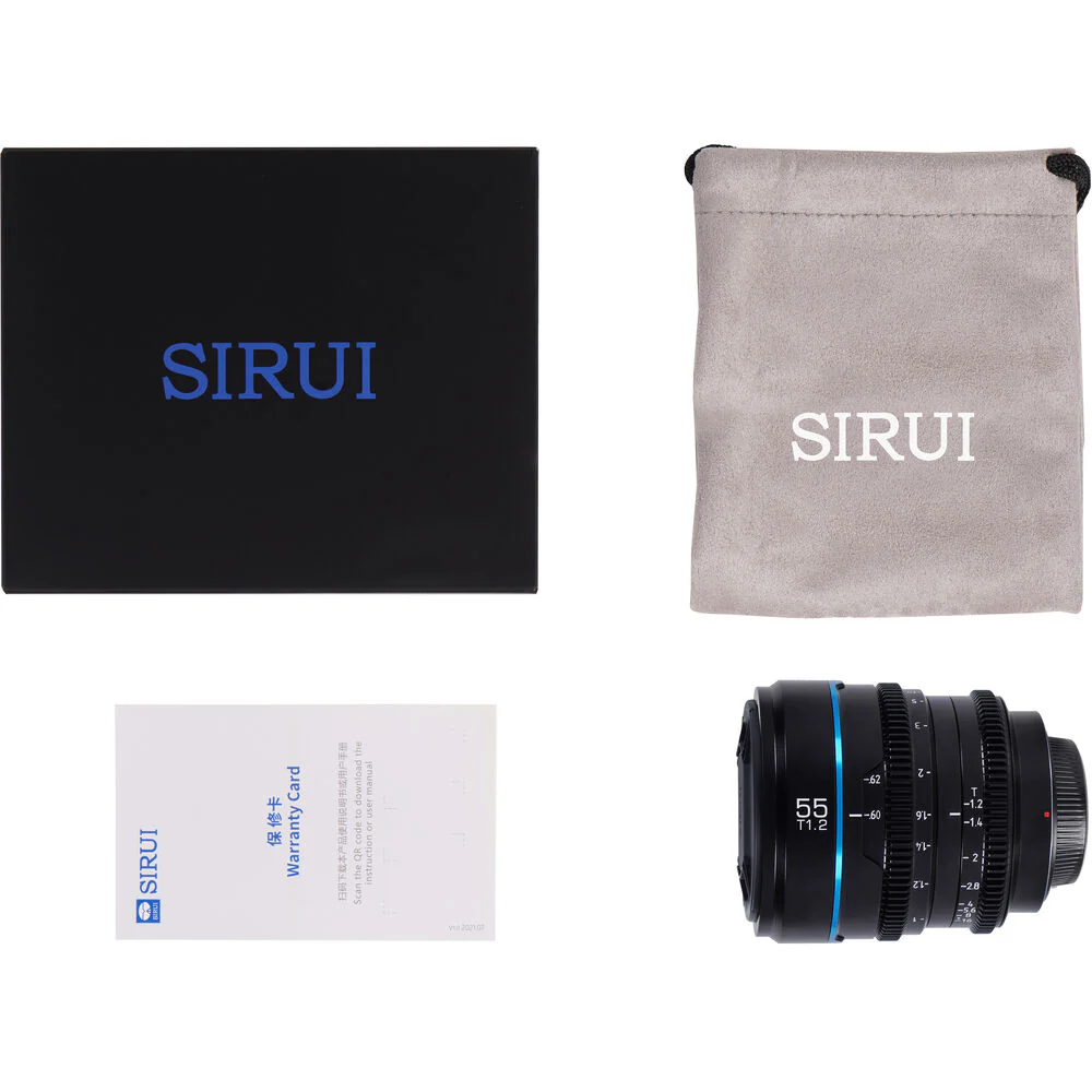 Sirui Nightwalker 55mm T1.2 S35 Cine Lens - Black - Image 10