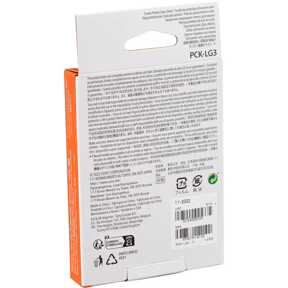 Sony PCK-LG3 Glass Screen Protector for a7R V and a9 III Sony Mirrorless Cameras - Image 3