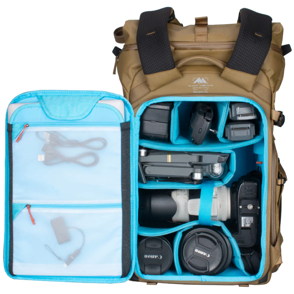 Summit Creative Large Metropolis 32L Roll Top Backpack - Image 27