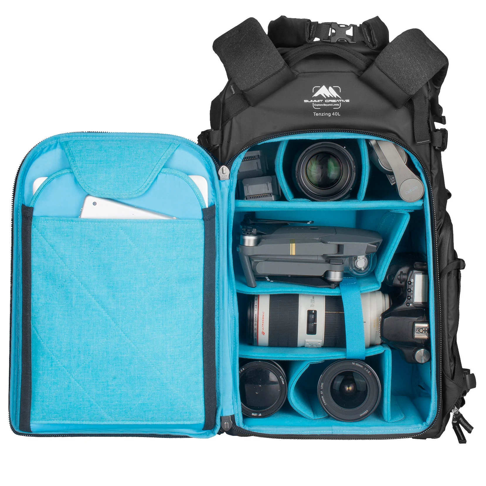 Summit Creative Large Rolltop Camera Backpack Tenzing 40L - Image 11