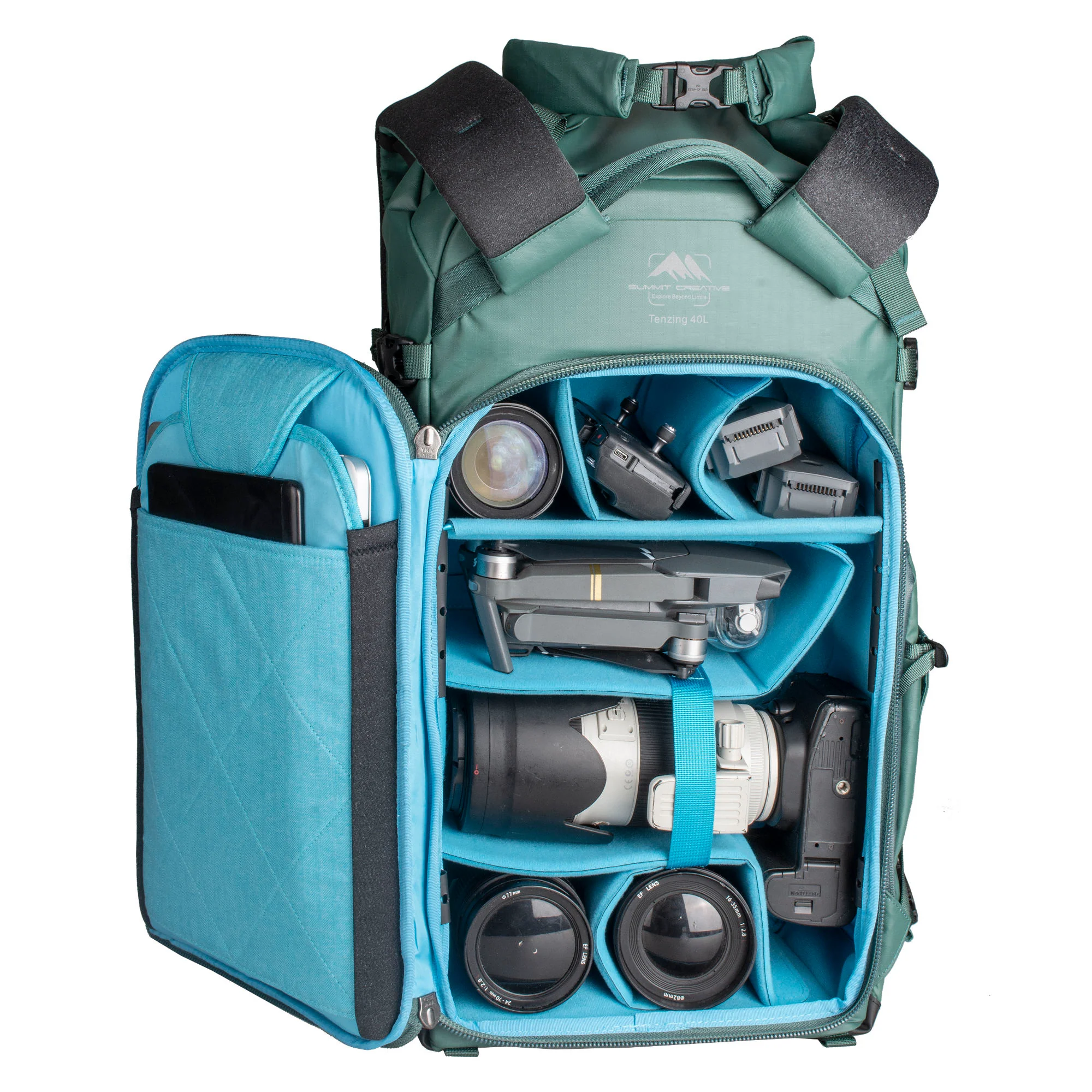 Summit Creative Large Rolltop Camera Backpack Tenzing 40L - Image 56