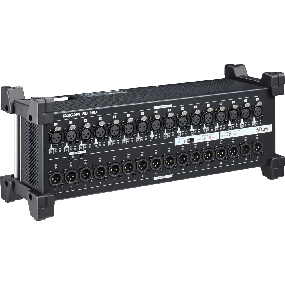 Tascam 16x16 Dante Stage Box and Audio Interface
