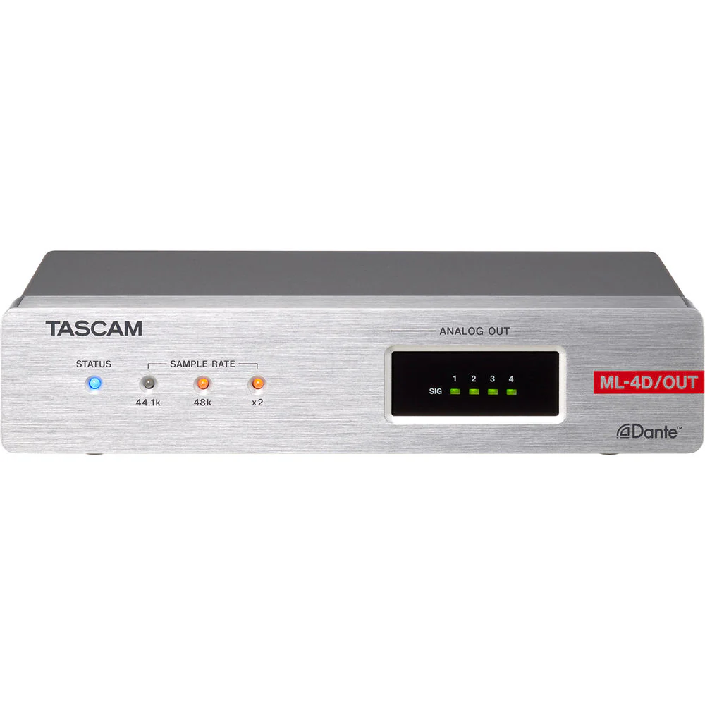 Tascam 4-Channel Line-Output Dante Converter with Built-In DSP Mixer - Image 2