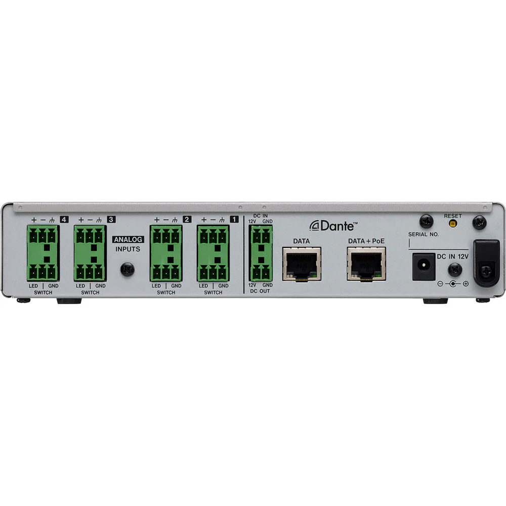 Tascam MM-4D/IN-E 4-Channel Mic/Line Input Dante Converter with Built-In DSP Mixer - Image 3