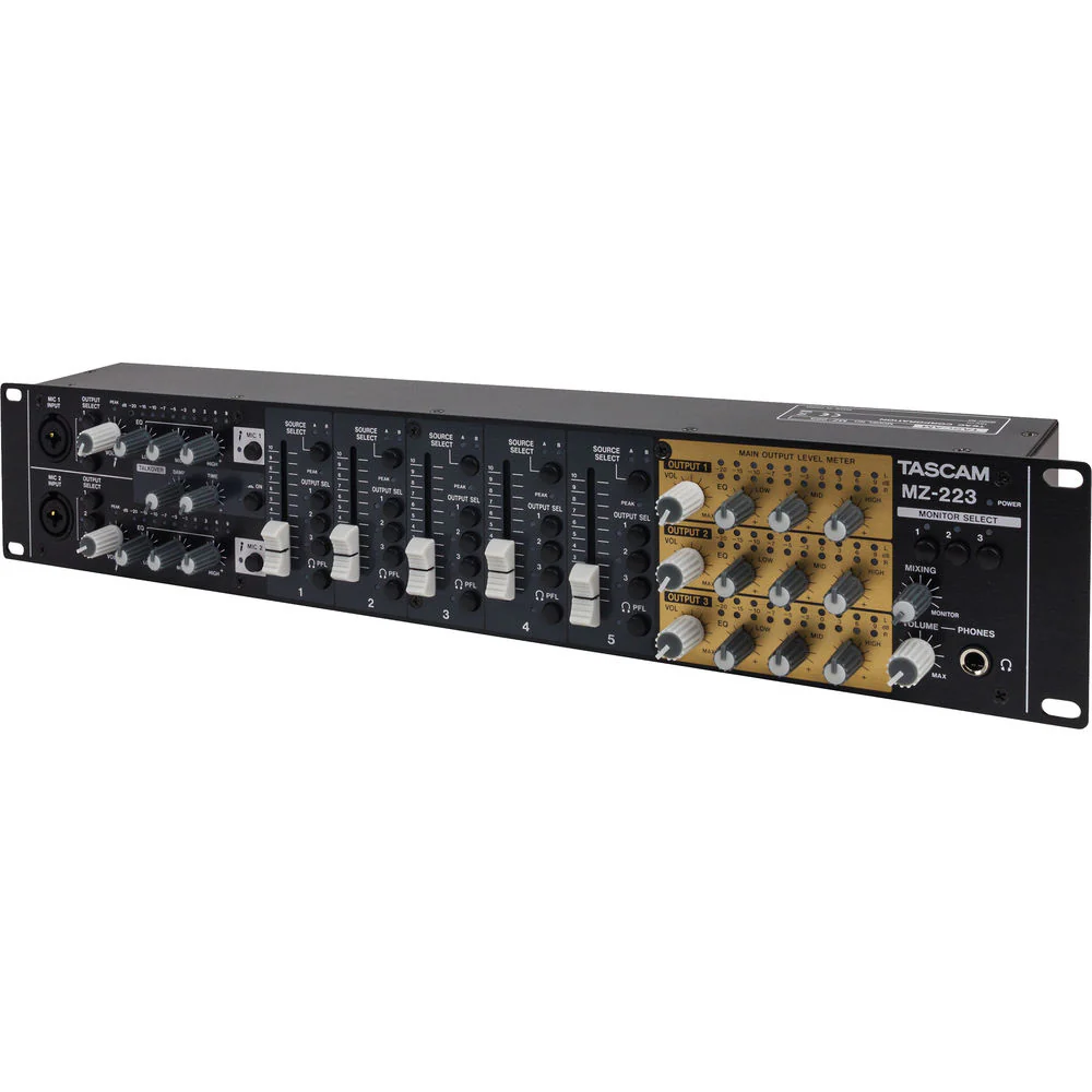 Tascam MZ-223 Industrial-Grade Zone Mixer - Image 3