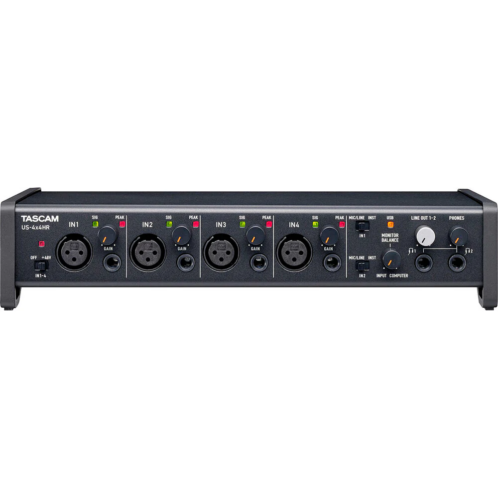 Tascam US-4x4HR USB-C Audio/MIDI Interface - Image 2