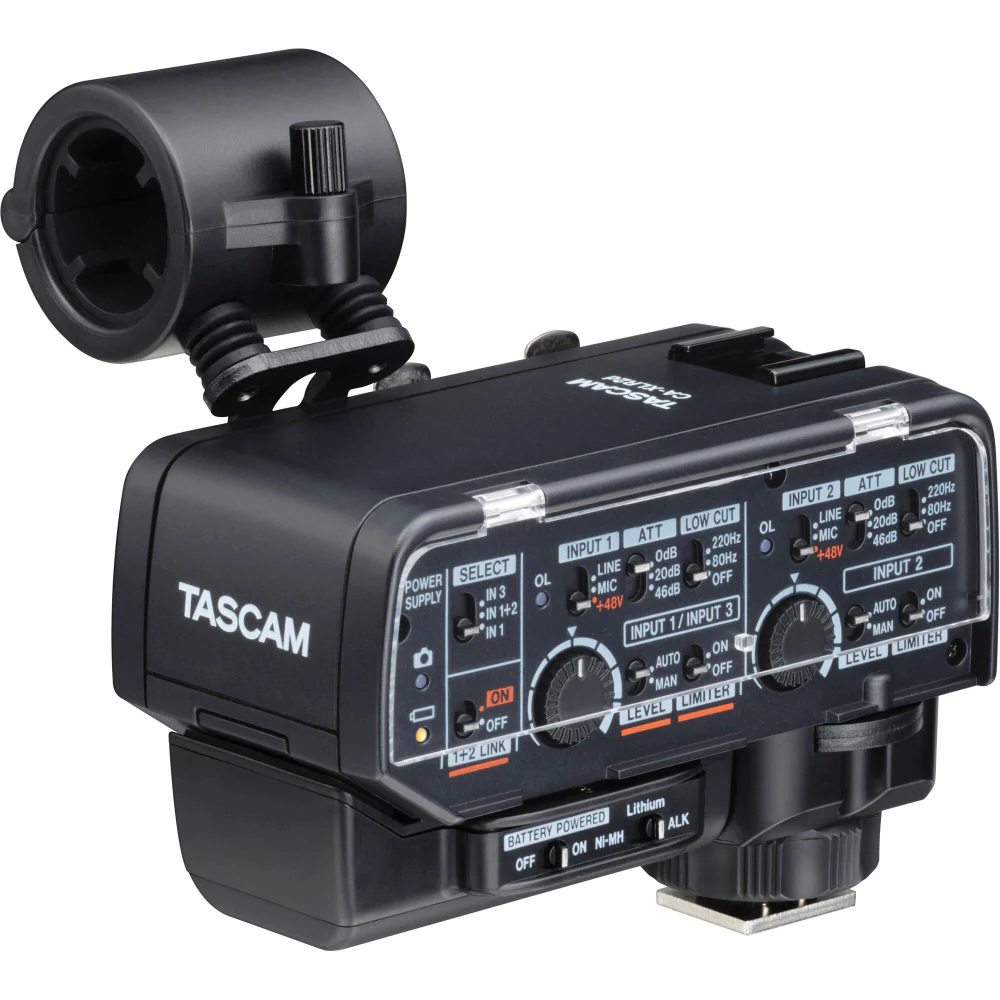 Tascam XLR Microphone Adapter Kit for Cameras (3.5mm Analogue) - Image 2