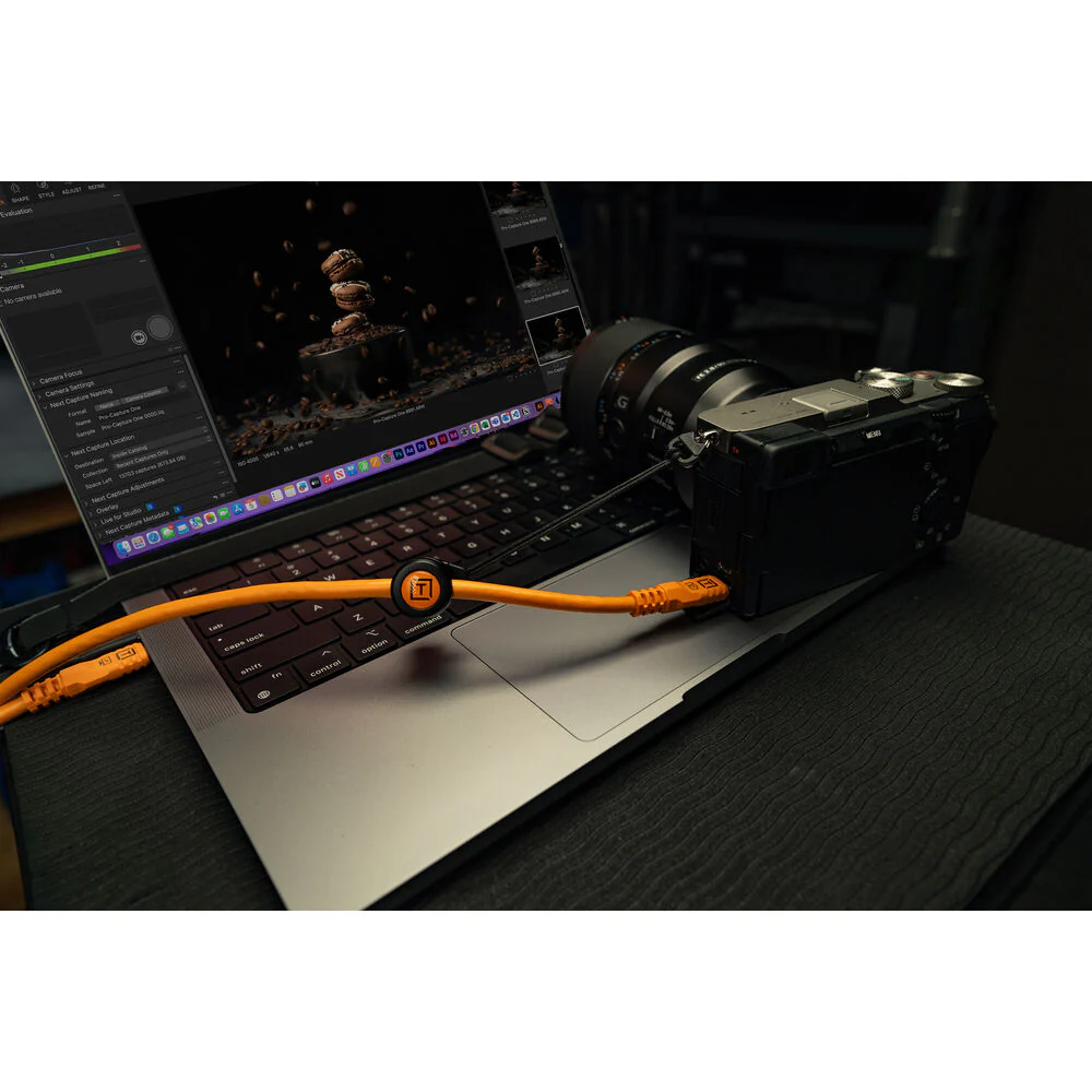 Tether Tools TetherPro Optima 10G USB-C 4.6m Straight to Straight - Orange - Image 3