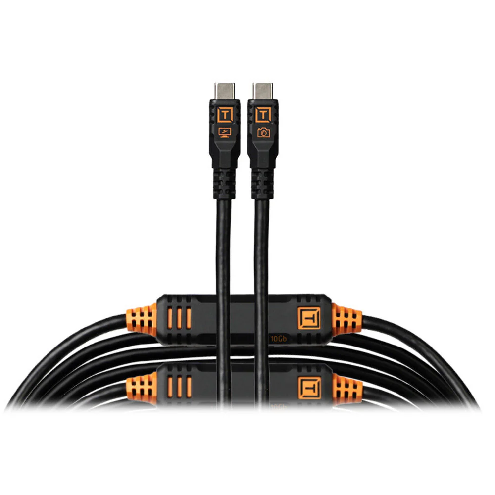 Tether Tools TetherPro Optima 10G USB-C 9.4m Straight to Straight - Black