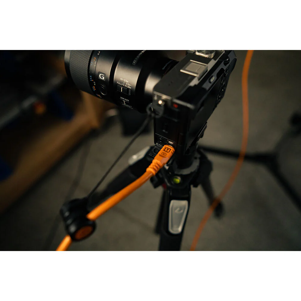 Tether Tools TetherPro Optima 10G USB-C 9.4m Straight to Straight - Orange - Image 5