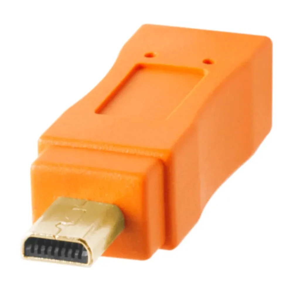 Tether Tools TetherPro USB 2 Male to Mini-B 8-Pin 30cm Hi-Vis Orange - Image 4