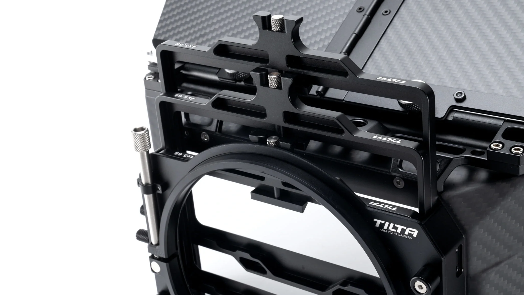 Tilta 4x5.65 Carbon Fiber Matte Box (Clamp-on) with 110mm Back - Image 2
