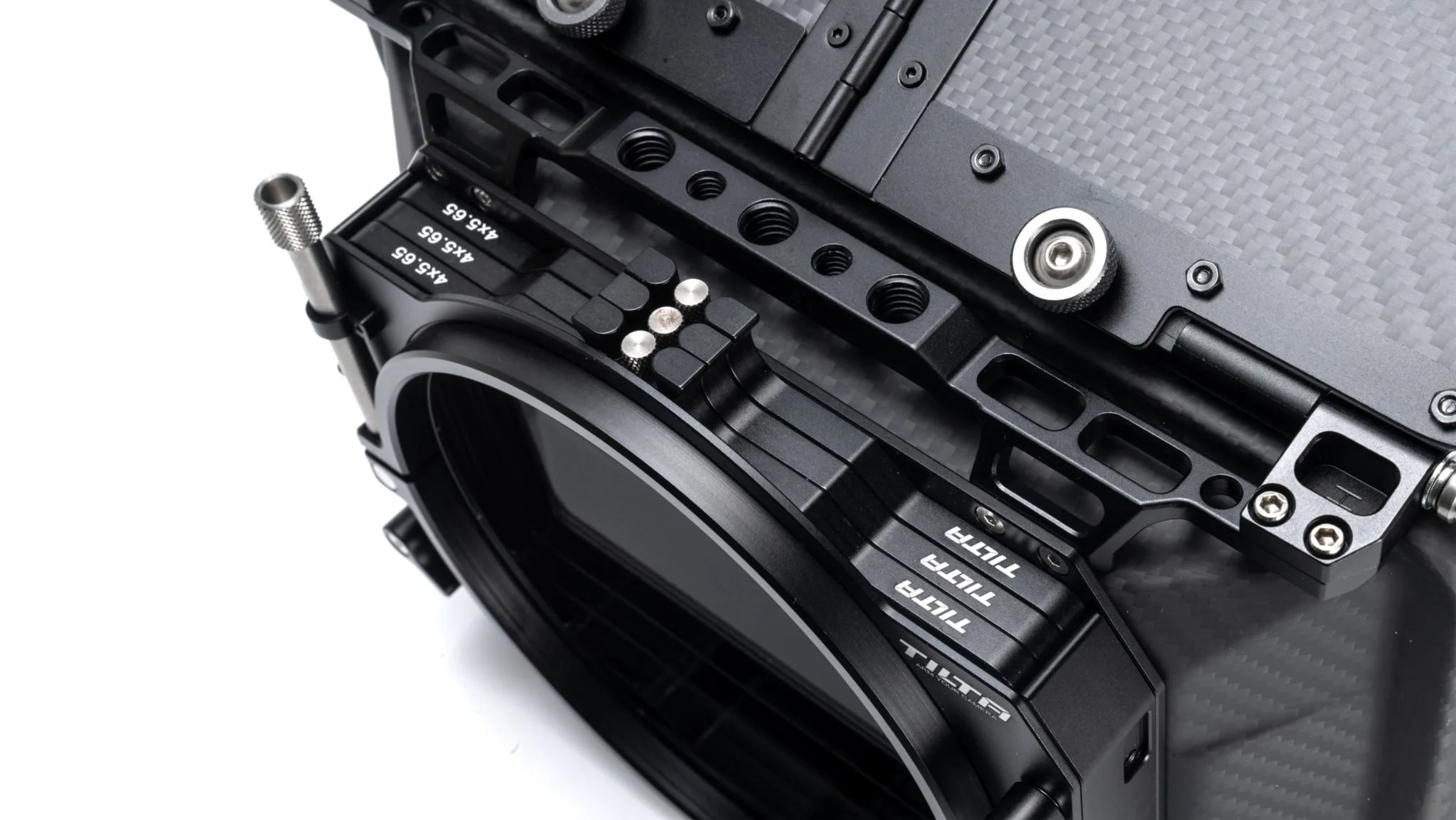 Tilta 4x5.65 Carbon Fiber Matte Box (Clamp-on) with 110mm Back - Image 6