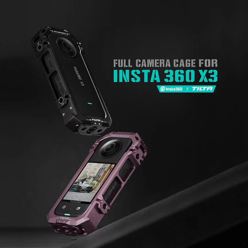 Tilta Full Camera Cage for Insta360 X3 - Titanium Gray - Image 11