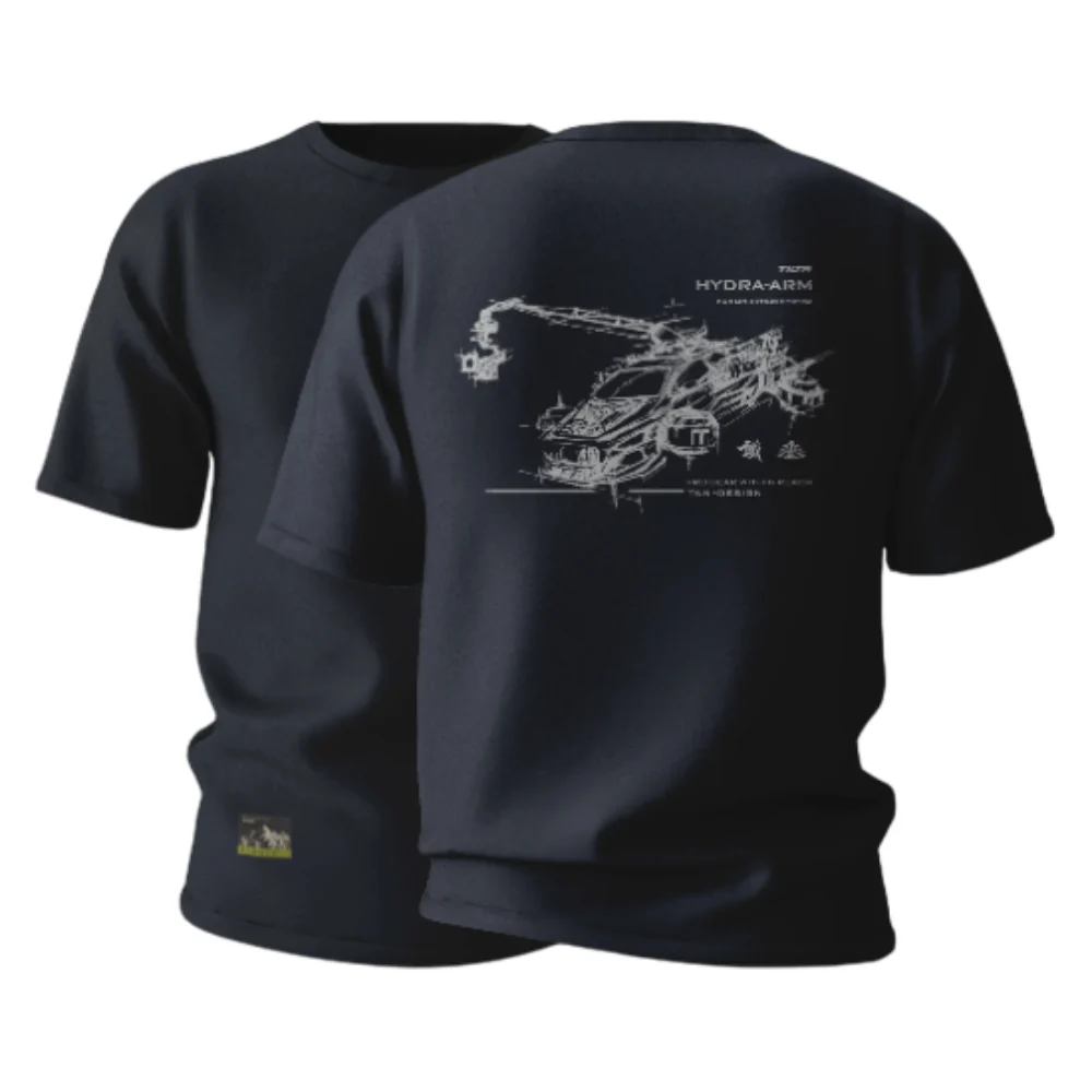 Tilta Hydra Arm Futuristic Sketch T-Shirt M - Image 3