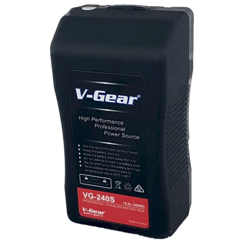 V-Gear VG-240S V-Mount 14.8V, 240Wh Li-ion Rechargeable Battery - Image 2