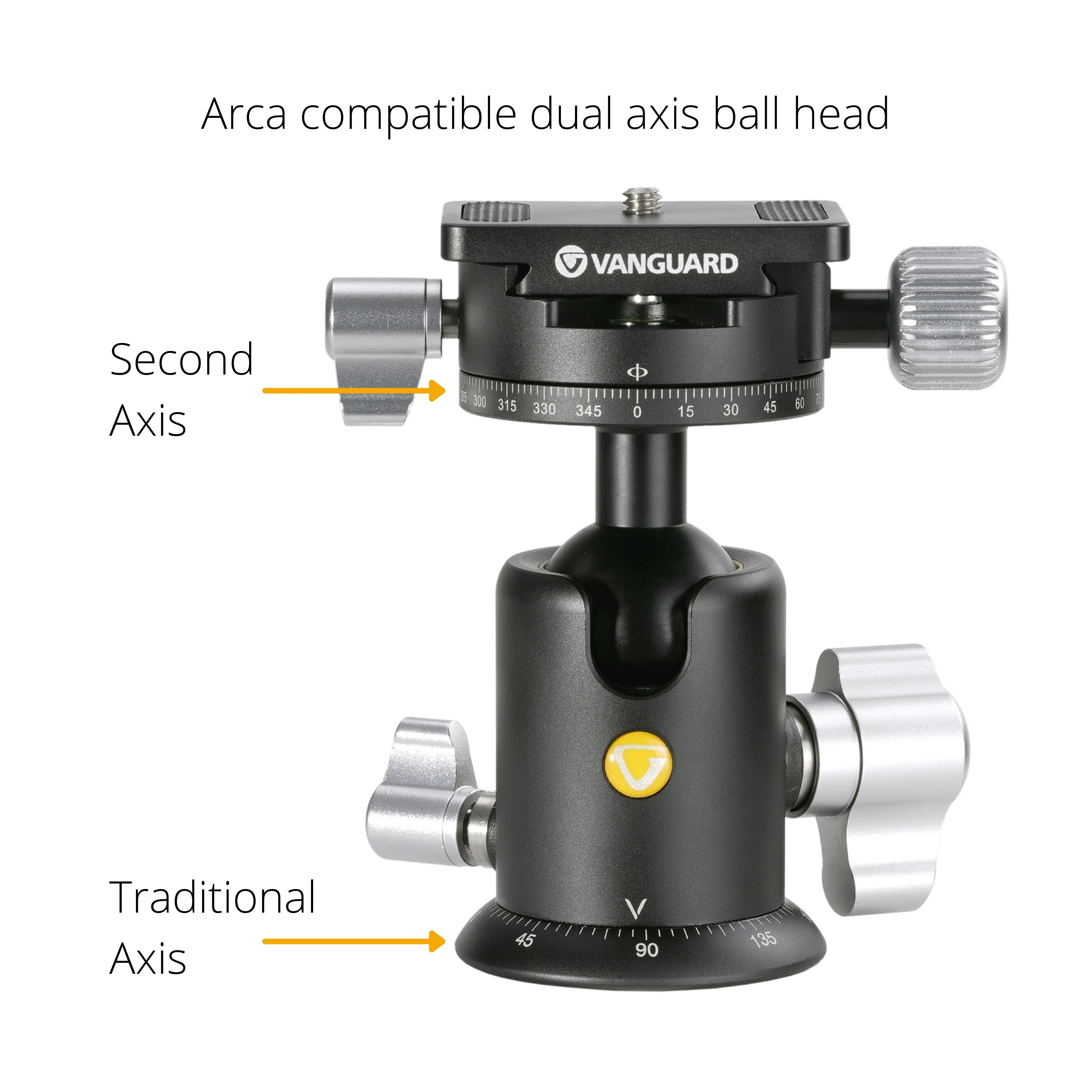 Vanguard VEO 3+ 263CB Carbon Fibre Pro Tripod / Monopod with BH-160S Ball Head - Image 6