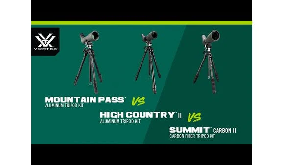 Vortex Mountain Pass Aluminium Tripod Kit with Pan Head - Image 6