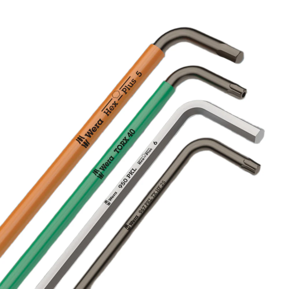Wera 950/9 Hex-Plus 8 L-Key Set Metric Chrome-Plated Frame 9 Peice - Image 2