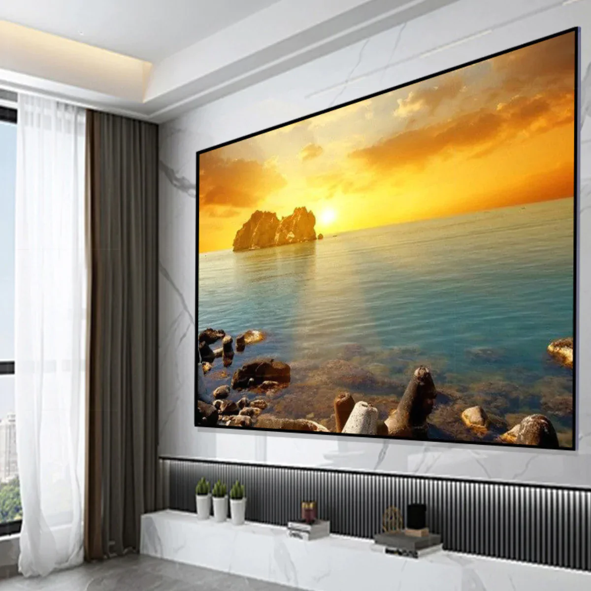 Winways UST Throw ALR Fixed Frame Lenticular Screen - Image 4