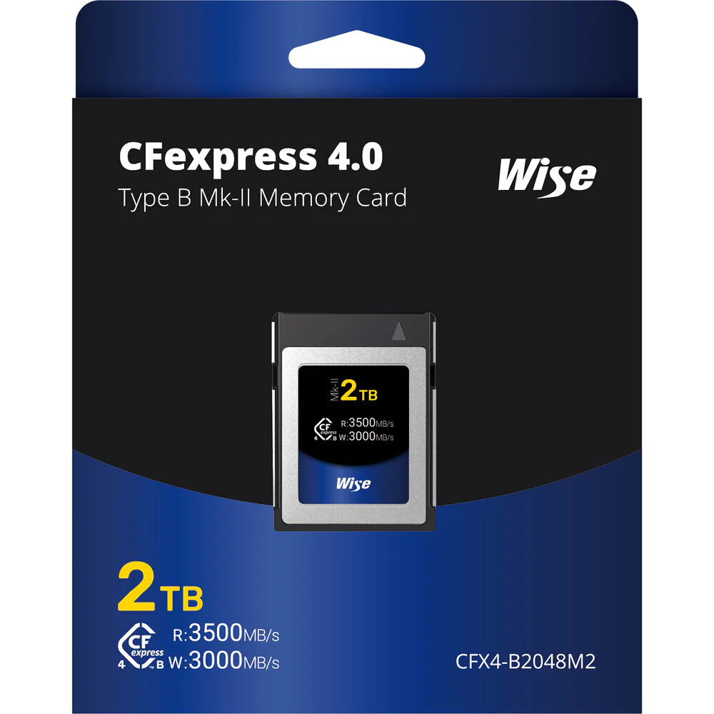 Wise 2TB CFexpress Type B 4.0 Mark II 3500MB/s Memory Card - Image 2
