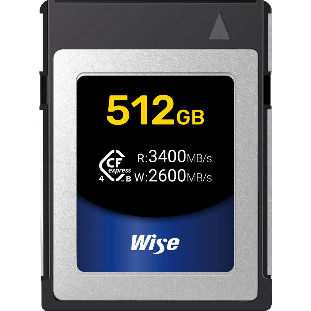 Wise 512GB CFexpress Type B 4.0 3400MB/s Memory Card