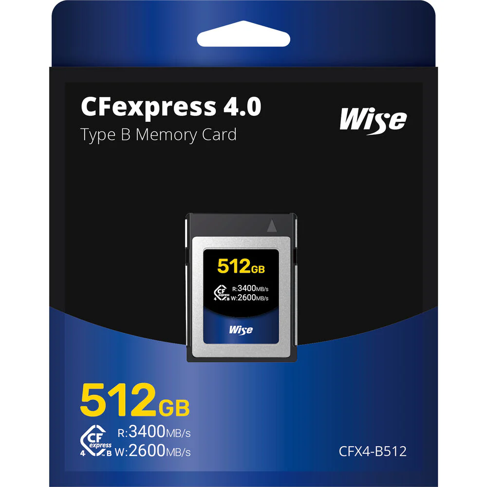 Wise 512GB CFexpress Type B 4.0 3400MB/s Memory Card - Image 2