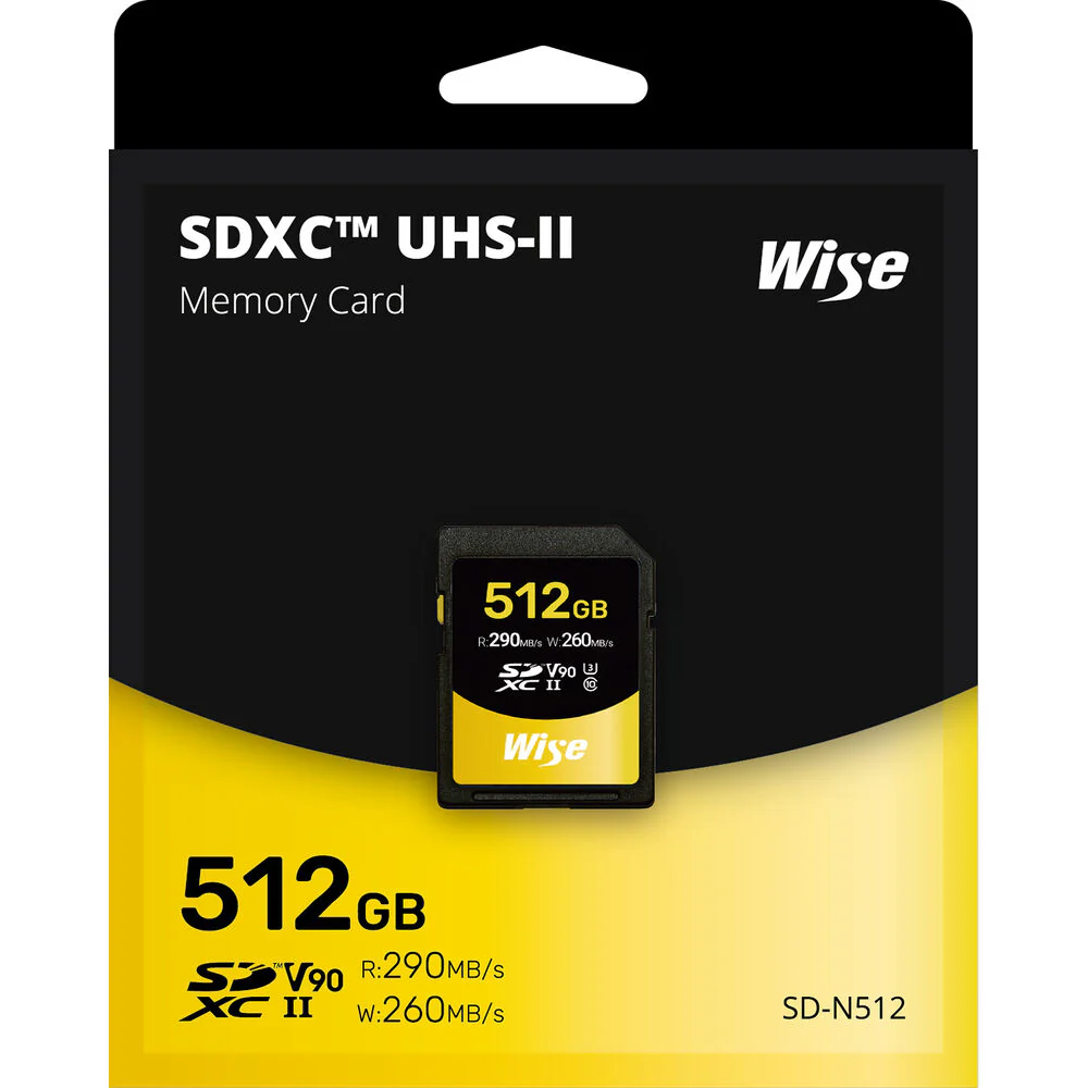 Wise 512GB SDXC UHS-II 290MB/s Memory Card - V90 - Image 2