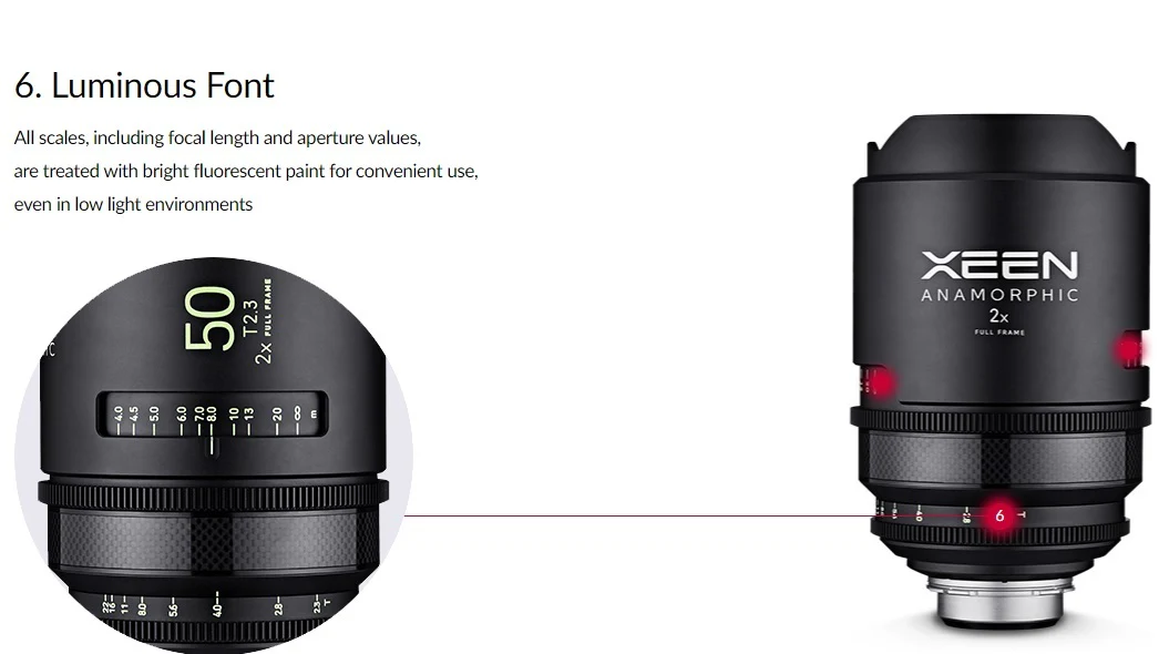 XEEN 50mm T2.3 Anamorphic Cinema Lens - PL Mount - Image 7