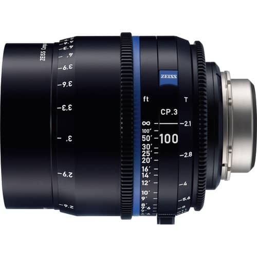 Zeiss CP.3 100mm T2.1 Feet Compact Prime Cine Lens for PL Mount - Image 2