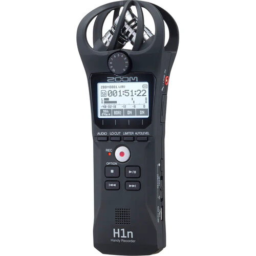 Zoom H1n-VP Portable Handy Recorder with Windscreen, AC Adapter, USB Cable & Case (Black) - Image 3