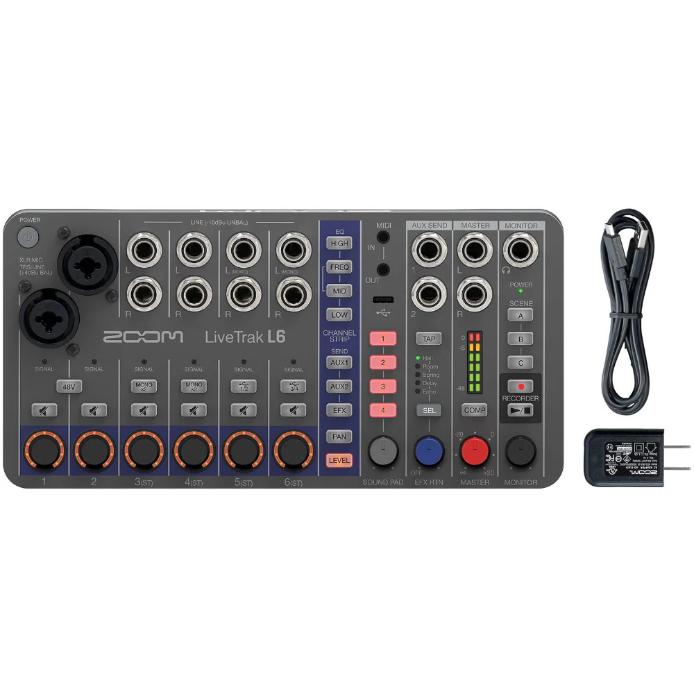 Zoom L6 Livetrak 10-track Digital Mixer + Recorder - Image 3